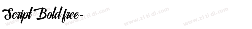 Script Bold free字体转换